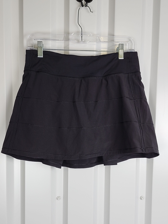 lululemon athletica Pants - Lululemon Women's Pace Rival Skort Black Sz 6 Tall Athletic Tennis Running Long